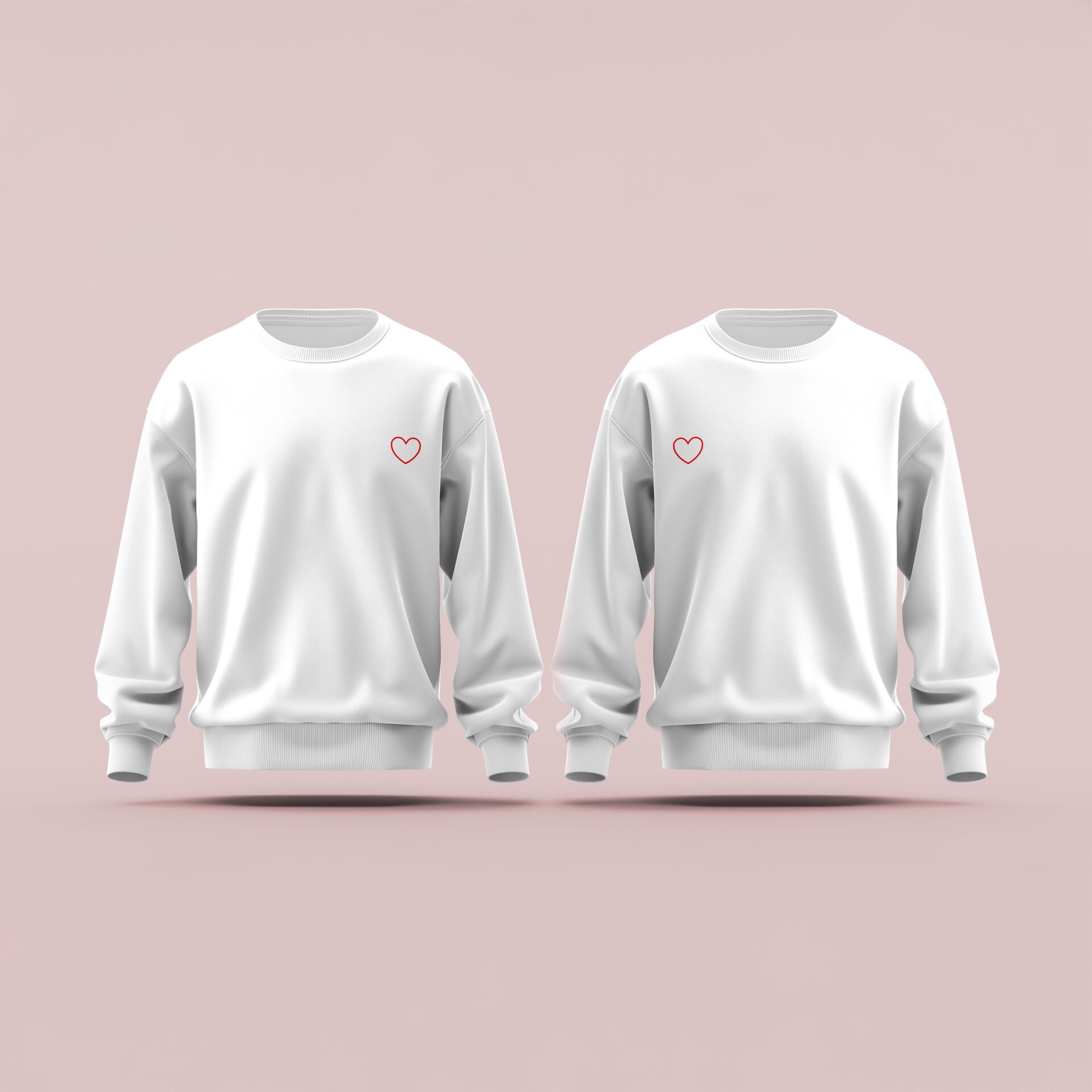 Çiftlere Özel Baskılı Sweatshirt