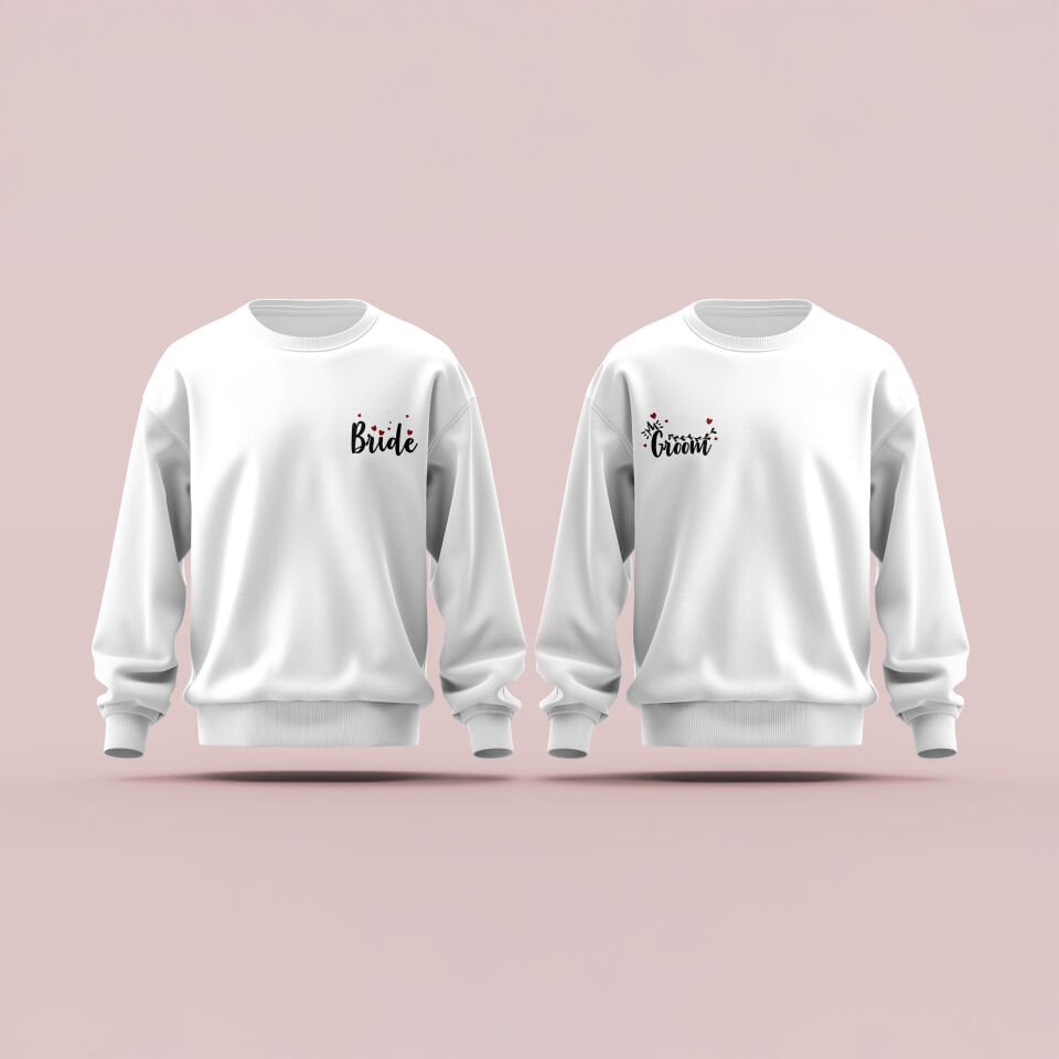 Çiftlere Özel Baskılı Sweatshirt