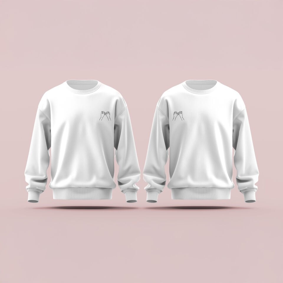 Çiftlere Özel Baskılı Sweatshirt